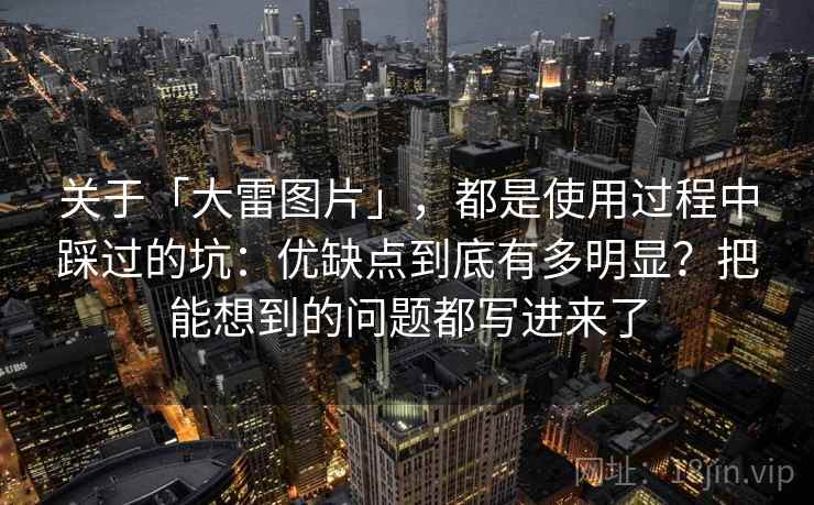 关于「大雷图片」，都是使用过程中踩过的坑：优缺点到底有多明显？把能想到的问题都写进来了
