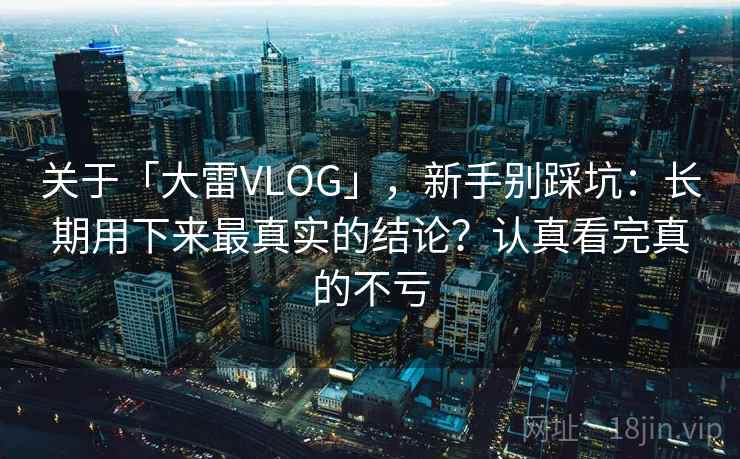 关于「大雷VLOG」，新手别踩坑：长期用下来最真实的结论？认真看完真的不亏