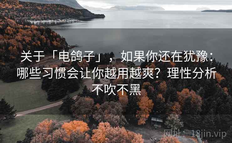 关于「电鸽子」，如果你还在犹豫：哪些习惯会让你越用越爽？理性分析不吹不黑