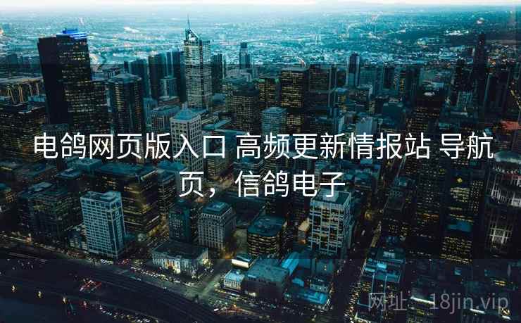 电鸽网页版入口 高频更新情报站 导航页，信鸽电子